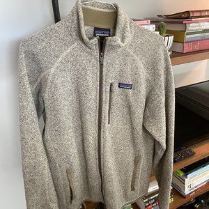Salt and Pepper Patagonia Zip Fleece